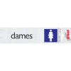 Pickup Pictogram dames aluminium 16,5 x 4,4 cm