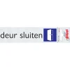 Pickup Pictogram deur sluiten aluminium 16,5 x 4,4 cm