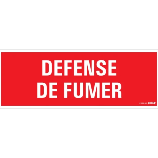 Pickup Pictogram défense de fumer 33 x 12 cm
