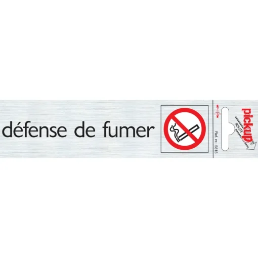 Pickup Pictogram défense de fumer aluminium 16,5 x 4,4 cm