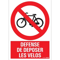 Pickup Pictogram défense vélos 23 x 33 cm