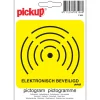 Pickup Pictogram elektrisch beveiligd 10 x 10 cm