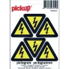 Pickup Pictogram elektrische spanning 10 x 10 cm