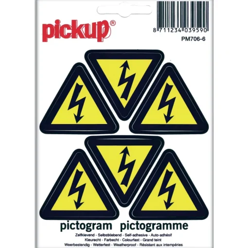 Pickup Pictogram elektrische spanning 10 x 10 cm