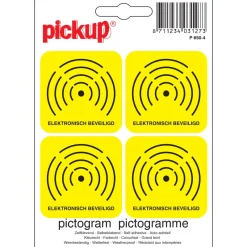 Pickup Pictogram elektronisch beveiligd 10 x 10 cm