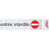 Pickup Pictogram entrée interdite aluminium 16,5 x 4,4 cm