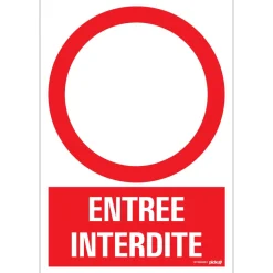 Pickup Pictogram entrée interdite 23 x 33 cm