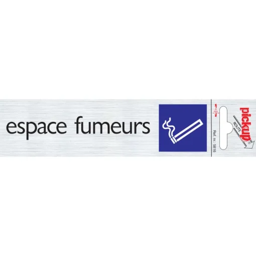 Pickup Pictogram espace fumeurs aluminium 16,5 x 4,4 cm