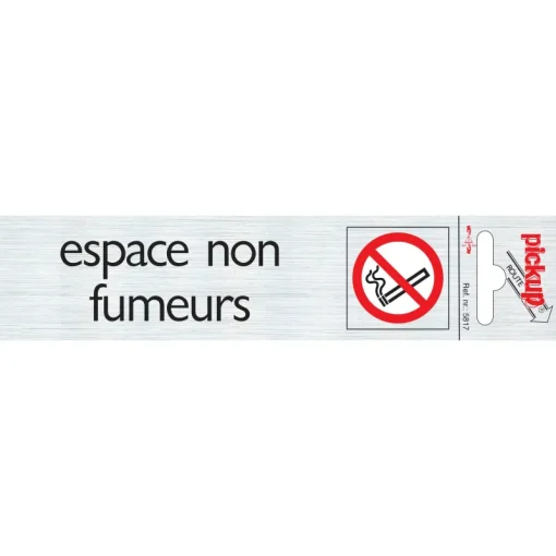 Pickup Pictogram espace non fumeurs aluminium 16,5 x 4,4 cm