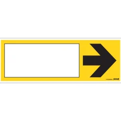 Pickup Pictogram geel met pijl 33 x 12 cm