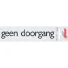 Pickup Pictogram geen doorgang aluminium 6,5 x 4,4 cm
