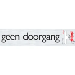 Pickup Pictogram geen doorgang aluminium 6,5 x 4,4 cm
