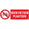 Pickup Pictogram geen fietsen 33 x 12 cm