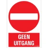 Pickup Pictogram geen uitgang 23 x 33 cm