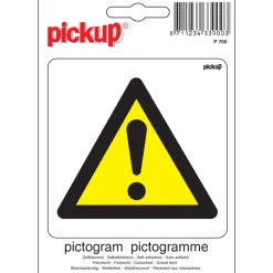 Pickup Pictogram gevaar 10 x 10 cm