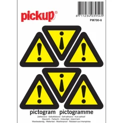 Pickup Pictogram gevaar 10 x 10 cm