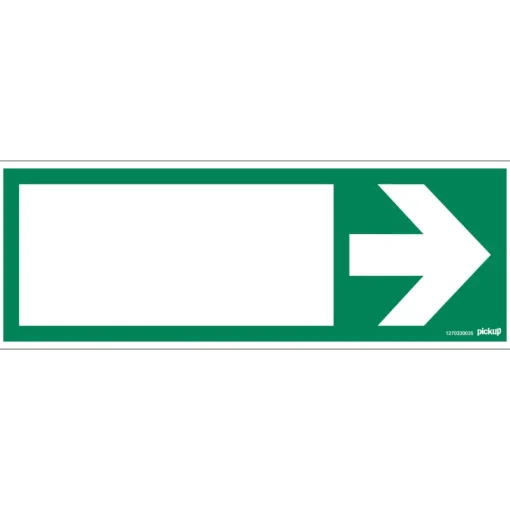 Pickup Pictogram groen met pijl 33 x 12 cm