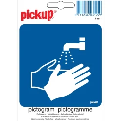 Pickup Pictogram handen wassen 10 x 10 cm