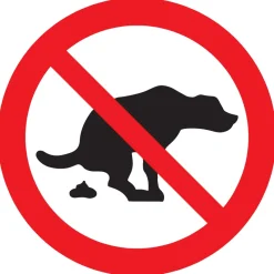 Pickup Pictogram hier geen hondenpoep  Ø 30 cm