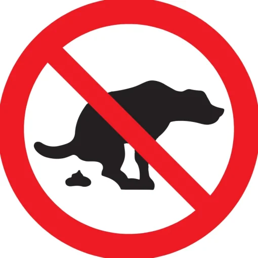 Pickup Pictogram hier geen hondenpoep  Ø 30 cm