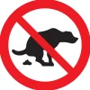 Pickup Pictogram hier geen hondenpoep  Ø 18 cm
