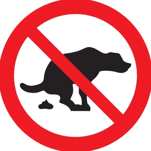 Pickup Pictogram hier geen hondenpoep  Ø 18 cm