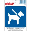 Pickup Pictogram honden aan de lijn 10 x 10 cm