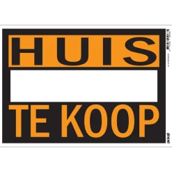 Pickup Pictogram huis te koop 23 x 33 cm
