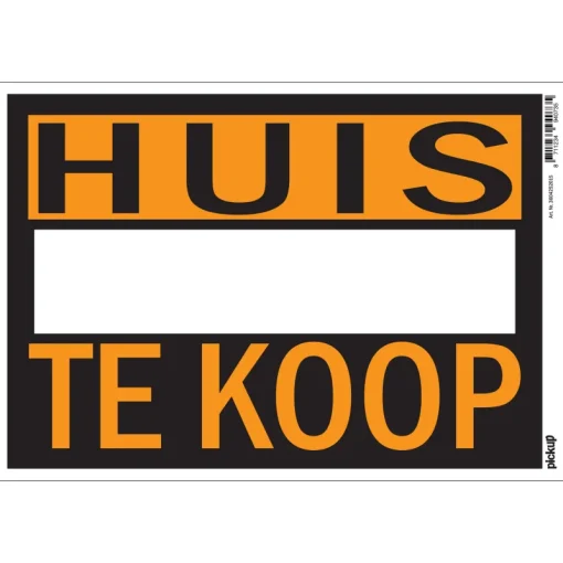 Pickup Pictogram huis te koop 23 x 33 cm