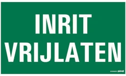 Pickup Pictogram inrit vrijlaten 33 x 20 cm