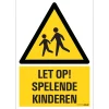 Pickup Pictogram let op spelende kinderen 23 x 33 cm