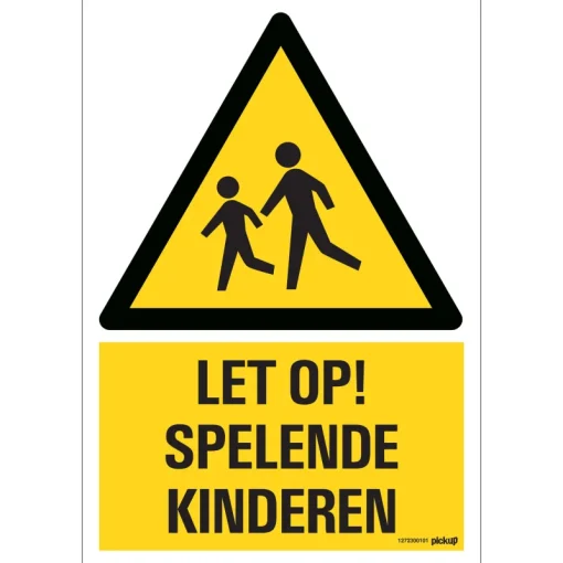 Pickup Pictogram let op spelende kinderen 23 x 33 cm