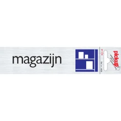 Pickup Pictogram magazijn aluminium 16,5 x 4,4 cm