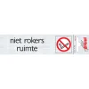 Pickup Pictogram niet rokers ruimte aluminium 6,5 x 4,4 cm