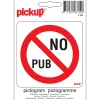Pickup Pictogram no pub 10 x 10 cm