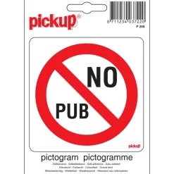Pickup Pictogram no pub 10 x 10 cm