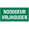 Pickup Pictogram nooddeur vrijhouden 15 x 30 cm