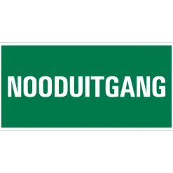 Pickup Pictogram nooduitgang 15 x 30 cm