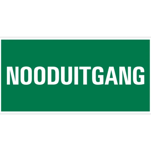 Pickup Pictogram nooduitgang 15 x 30 cm