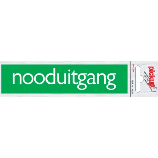Pickup Pictogram nooduitgang aluminium 6,5 x 4,4 cm