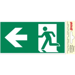 Pickup Pictogram nooduitgang links 10 x 20 cm