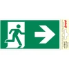 Pickup Pictogram nooduitgang rechts 10 x 20 cm