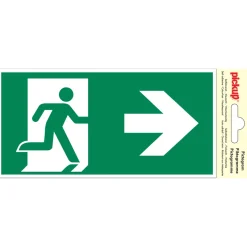 Pickup Pictogram nooduitgang rechts 10 x 20 cm