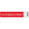 Pickup Pictogram nooduitgang vrijlaten aluminium 16,5 x 4,4 cm