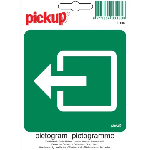Pickup Pictogram normale uitgang 10 x 10 cm
