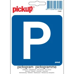 Pickup Pictogram parkeren P 10 x 10 cm