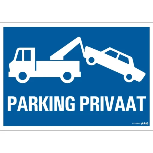 Pickup Pictogram parking privaat 23 x 33 cm