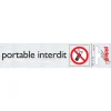 Pickup Pictogram portable interdit aluminium