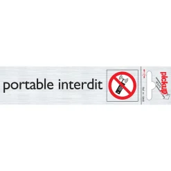 Pickup Pictogram portable interdit aluminium