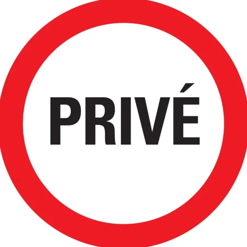 Pickup Pictogram privé  Ø30 cm